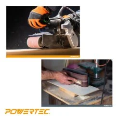 POWERTEC 3 In. X 21 In. 400-Grit Aluminum Oxide Sanding Belt (10-Pack) 11 POWERTEC 3 In. X 21 In. 400-Grit Aluminum Oxide Sanding Belt (10-Pack) -Tool Discount Store powertec power sander accessories 110980 44 1000