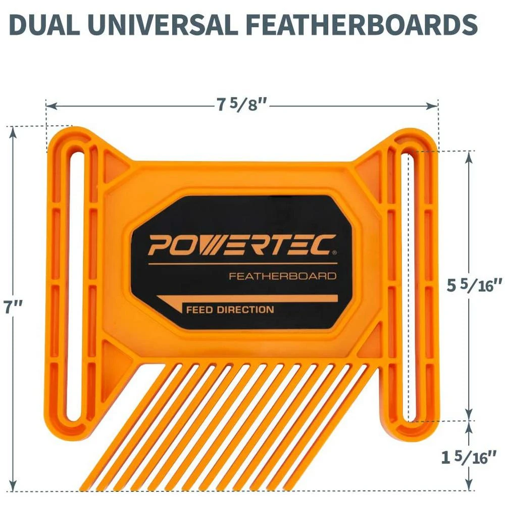 POWERTEC Safety Kit – Featherboard, Push Block And Push Stick (3-Pack) 7 POWERTEC Safety Kit – Featherboard, Push Block And Push Stick (3-Pack) - Image 5