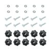 POWERTEC T-Track Knob Kit With 7 Star 1/4 In.-20 Threaded Knobs, Bolts And Washers For Woodworking Jigs And Fixtures (Set Of 10) 2 POWERTEC T-Track Knob Kit With 7 Star 1/4 In.-20 Threaded Knobs, Bolts And Washers For Woodworking Jigs And Fixtures (Set Of 10) -Tool Discount Store powertec saw tracks 71481 64 1000