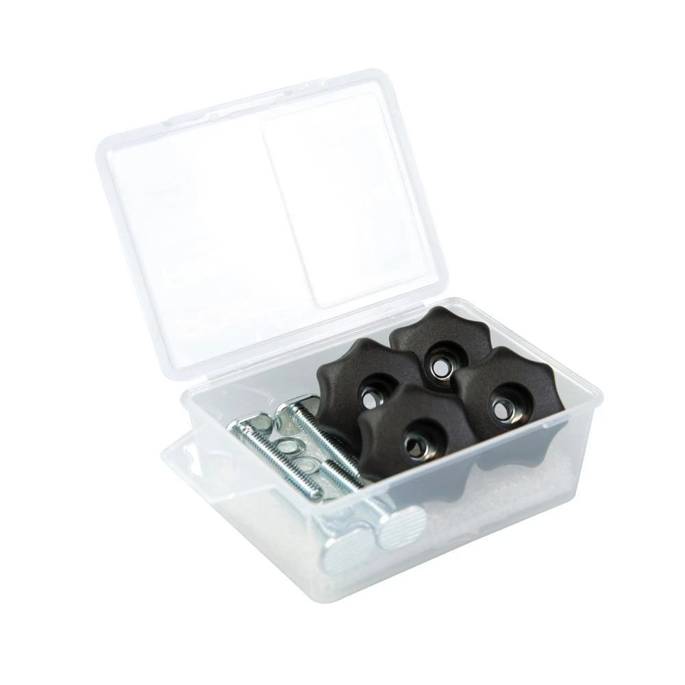 POWERTEC T-Track Knob Kit With 7 Star 5/16 In.-18 Threaded Knob, Bolts And Washers For Woodworking Jigs And Fixtures (Set Of 4) 4 POWERTEC T-Track Knob Kit With 7 Star 5/16 In.-18 Threaded Knob, Bolts And Washers For Woodworking Jigs And Fixtures (Set Of 4) - Image 2