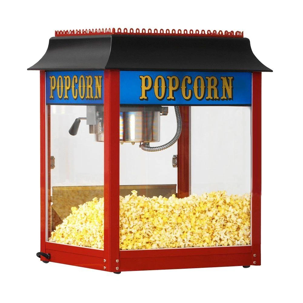 Paragon 1911 Original 6 Oz. Red Stainless Steel Countertop Popcorn Machine 4 Paragon 1911 Original 6 Oz. Red Stainless Steel Countertop Popcorn Machine - Image 2
