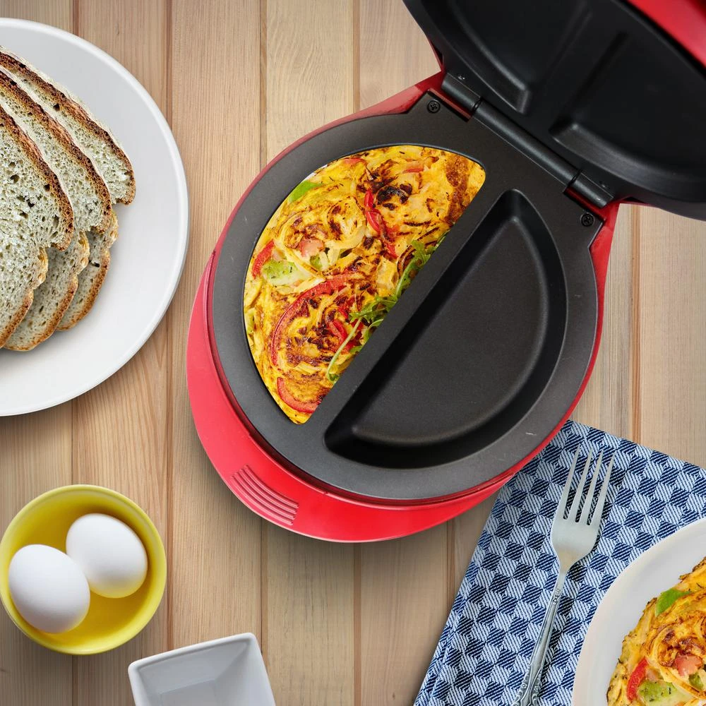 Better Chef 4-Egg Electric Double Red Omelet Maker 5 Better Chef 4-Egg Electric Double Red Omelet Maker - Image 3