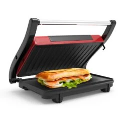 Chef Buddy 760 W Red Non-Stick Panini Press 11 Chef Buddy 760 W Red Non-Stick Panini Press -Tool Discount Store red chef buddy panini presses hw031023 4f 1000