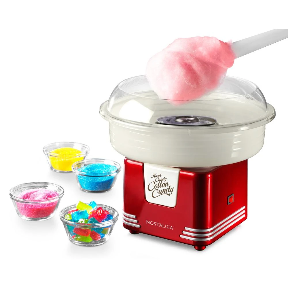 Nostalgia Retro Red Hard And Sugar Free Cotton Candy Maker With Cotton Candy Cones 3 Nostalgia Retro Red Hard And Sugar Free Cotton Candy Maker With Cotton Candy Cones