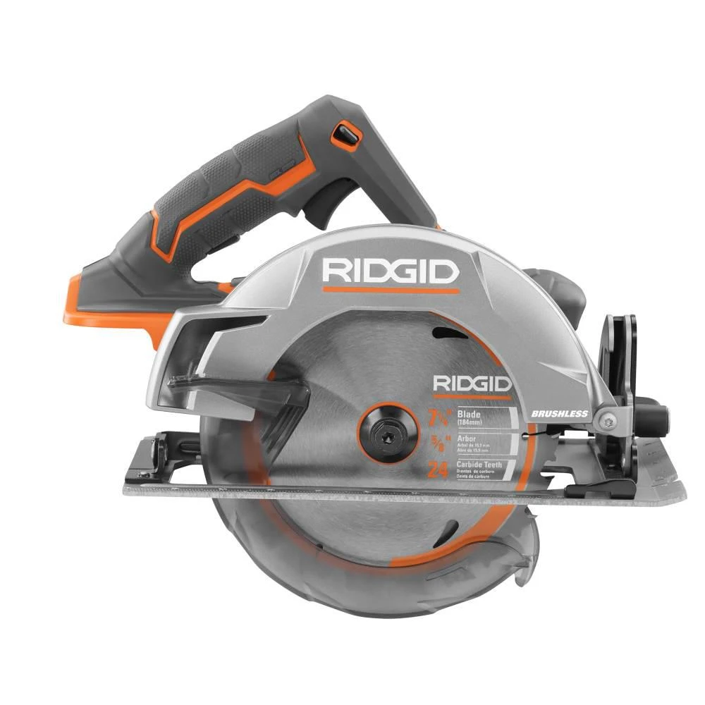 RIDGID 18-Volt Cordless Brushless 7-1/4 In. Circular Saw With 1.5 Ah Lithium-Ion Battery 5 RIDGID 18-Volt Cordless Brushless 7-1/4 In. Circular Saw With 1.5 Ah Lithium-Ion Battery - Image 3