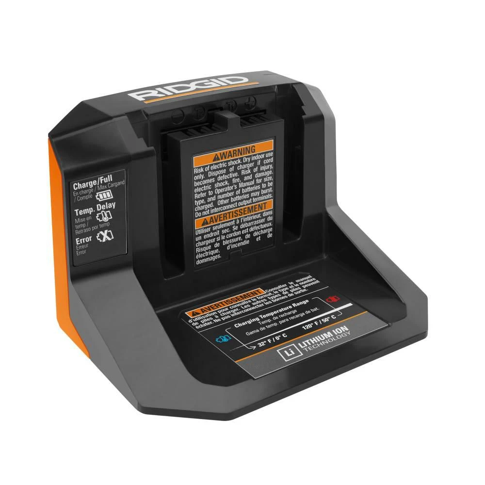 RIDGID 18-Volt Lithium-Ion Charger 3 RIDGID 18-Volt Lithium-Ion Charger