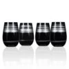 Rolf Glass Cosmo 16.5 Oz. Stemless Wine Tumbler – Black/Silver (Set Of 4) 2 Rolf Glass Cosmo 16.5 Oz. Stemless Wine Tumbler – Black/Silver (Set Of 4) -Tool Discount Store rolf glass stemless wine glasses 547411 s 4 64 1000