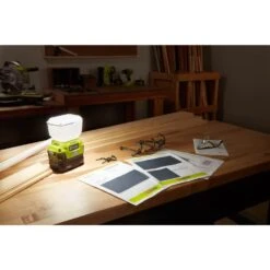 RYOBI 18-Volt ONE+ Cordless EVERCHARGE LED Area Light And Wall Mount Adaptor Charger With 2.0 Ah Battery And Charger Kit -Tool Discount Store ryobi jobsite lighting p784n p163 44 1000