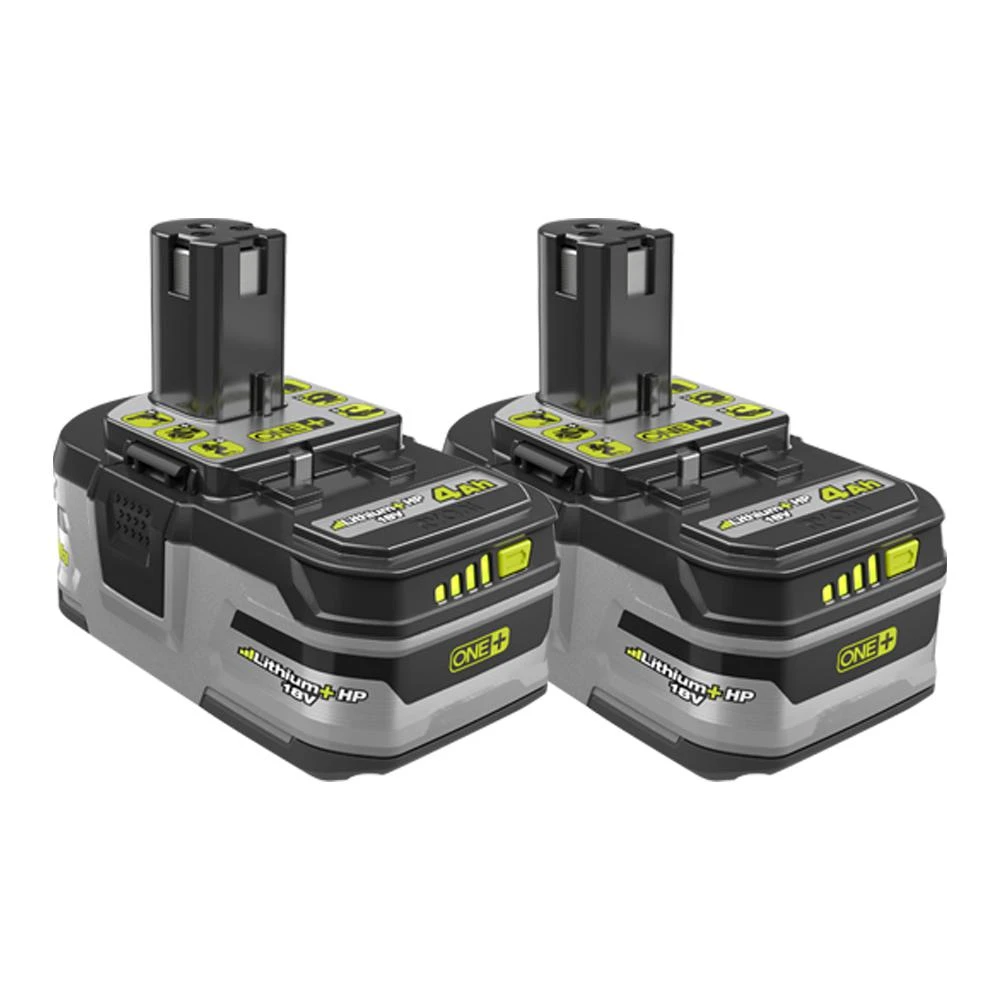 RYOBI 18-Volt ONE+ Lithium-Ion 4.0 Ah LITHIUM+ HP High Capacity Battery 2-Pack 3 RYOBI 18-Volt ONE+ Lithium-Ion 4.0 Ah LITHIUM+ HP High Capacity Battery 2-Pack