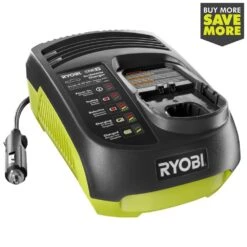 RYOBI 18-Volt ONE+ In-Vehicle Dual Chemistry Charger For Use With 12V DC Outlet