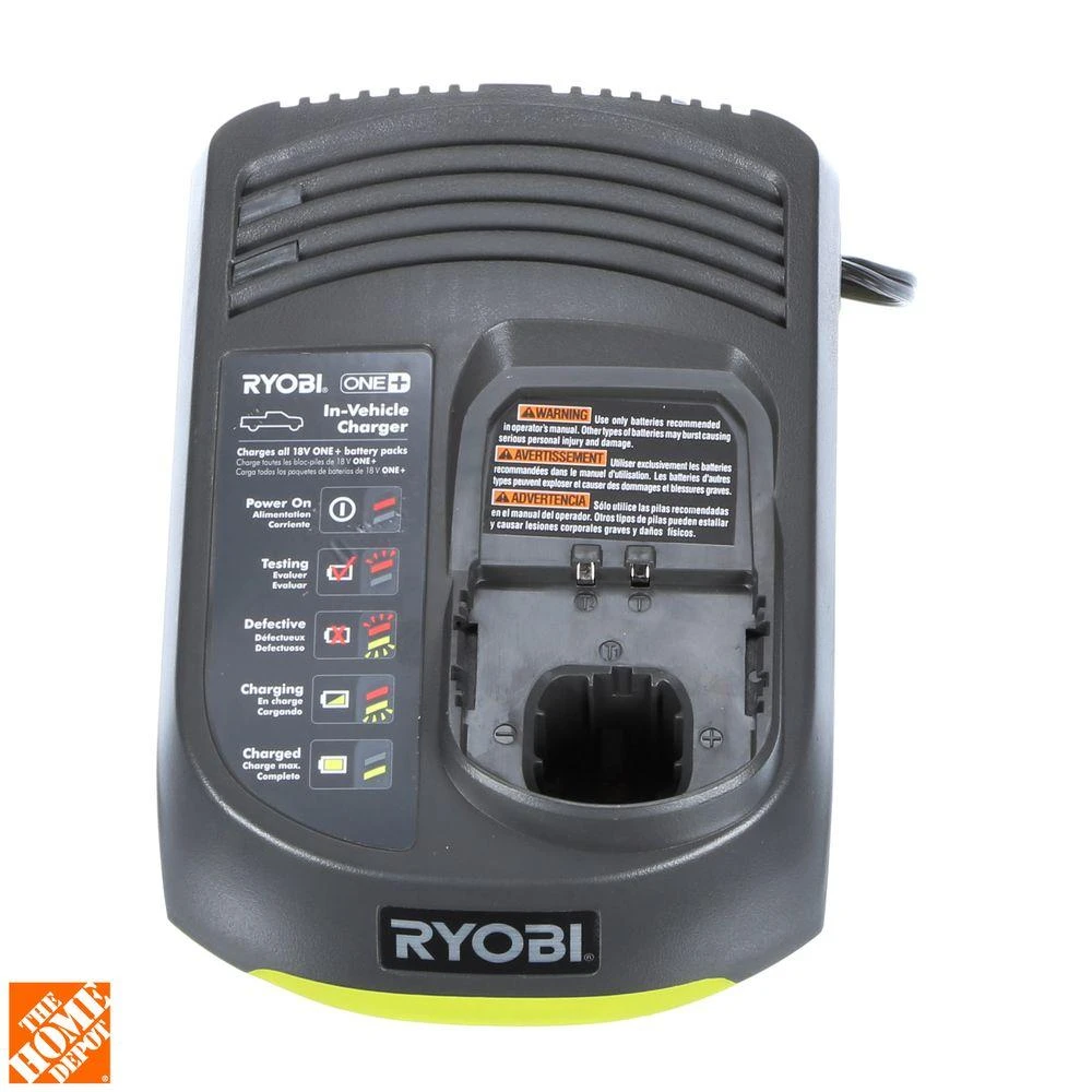RYOBI 18-Volt ONE+ In-Vehicle Dual Chemistry Charger For Use With 12V DC Outlet 6 RYOBI 18-Volt ONE+ In-Vehicle Dual Chemistry Charger For Use With 12V DC Outlet - Image 4