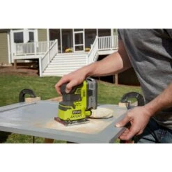 RYOBI 18-Volt ONE+ Lithium-Ion Cordless 5 In. Random Orbit Sander And 1/4 Sheet Sander With Dust Bag (Tools Only) 20 RYOBI 18-Volt ONE+ Lithium-Ion Cordless 5 In. Random Orbit Sander And 1/4 Sheet Sander With Dust Bag (Tools Only) -Tool Discount Store ryobi power tool combo kits p411 p440 4f 1000