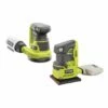 RYOBI 18-Volt ONE+ Lithium-Ion Cordless 5 In. Random Orbit Sander And 1/4 Sheet Sander With Dust Bag (Tools Only) -Tool Discount Store ryobi power tool combo kits p411 p440 64 1000