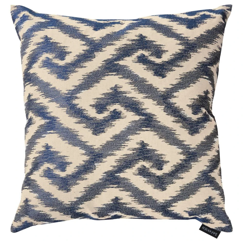 Safavieh Teddy Blue Geometric Down Alternative 18 In. X 18 In. Throw Pillow (Set Of 2) 7 Safavieh Teddy Blue Geometric Down Alternative 18 In. X 18 In. Throw Pillow (Set Of 2) - Image 5