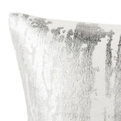 Safavieh Metallic Splatter White Striped Down Alternative 20 In. X 20 In. Throw Pillow -Tool Discount Store safavieh throw pillows pls954a 2020 4f 1000