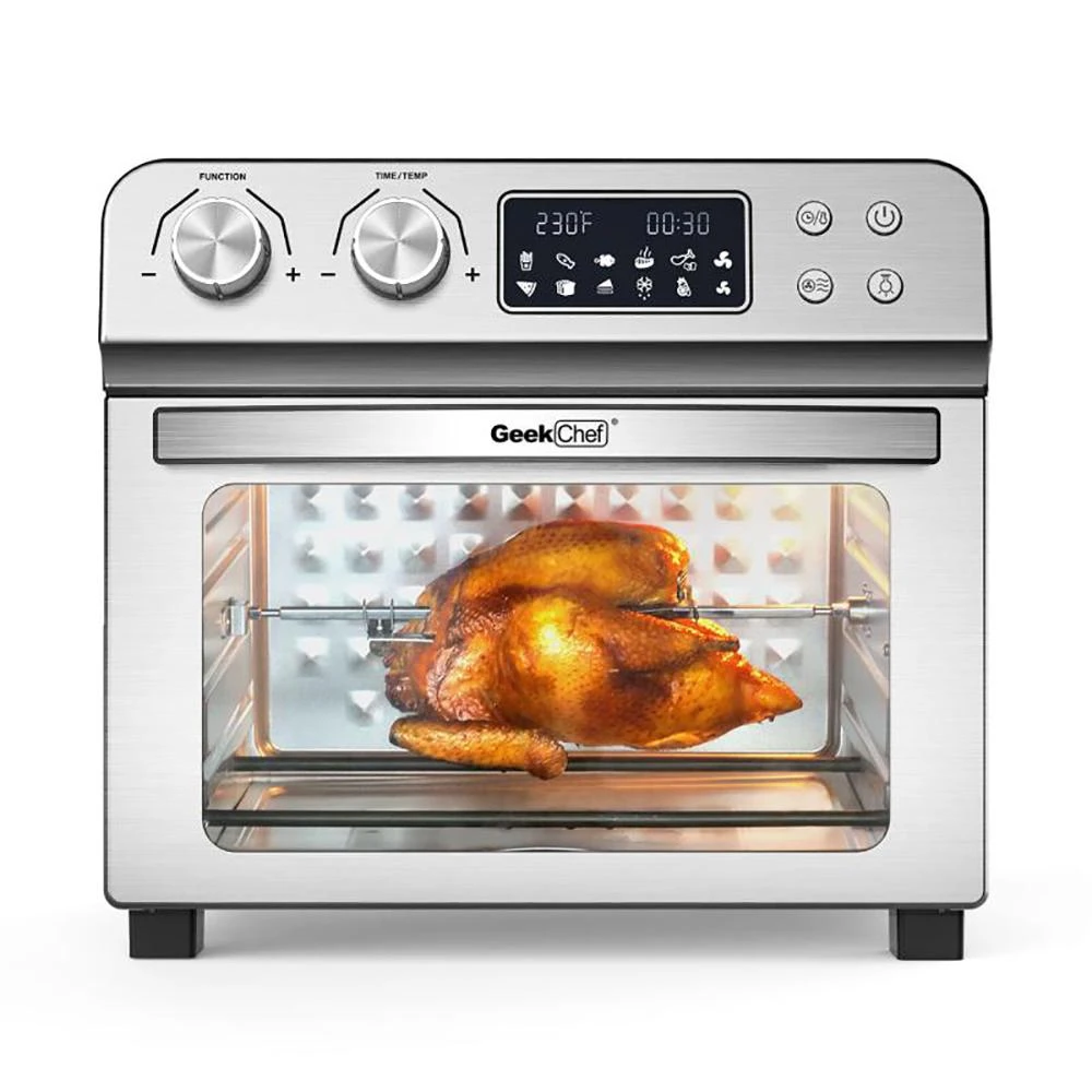 Boyel Living 24 Qt. Silver Stainless Steel Electronic Convection Air Fryer Toaster Oven With Accessories & Recipes Included 11 Boyel Living 24 Qt. Silver Stainless Steel Electronic Convection Air Fryer Toaster Oven With Accessories & Recipes Included - Image 9