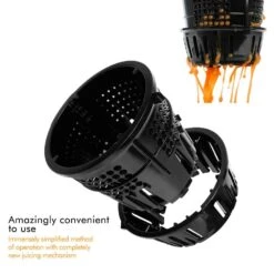 Boyel Living Silver Slow Black Masticating Juicer Cold Press High Yield Vertical Juicer -Tool Discount Store silver boyel living juicers sj44806 4f 1000