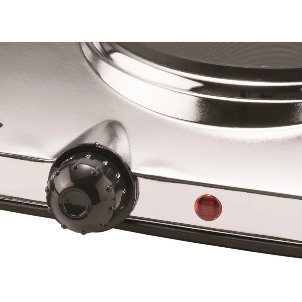 Brentwood Appliances 1440W 2-Burner 7.5 In. Silver Electric Hot Plate 7 Brentwood Appliances 1440W 2-Burner 7.5 In. Silver Electric Hot Plate - Image 5