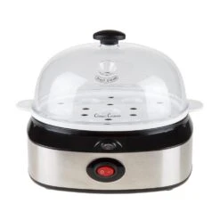 Classic Cuisine 7-Egg Silver Egg Cooker With Automatic Shut-off