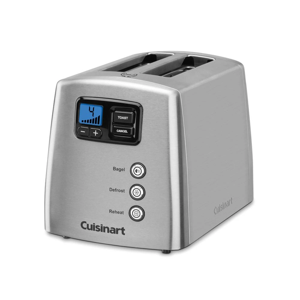 Cuisinart Touch To Toast 2-Slice Silver Wide Slot Toaster With Crumb Tray 4 Cuisinart Touch To Toast 2-Slice Silver Wide Slot Toaster With Crumb Tray - Image 2