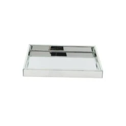 LITTON LANE 20 In. X 2 In. Modern Silver-Finished Decorative Mirror Tray -Tool Discount Store silver litton lane decorative trays 87317 fa 1000