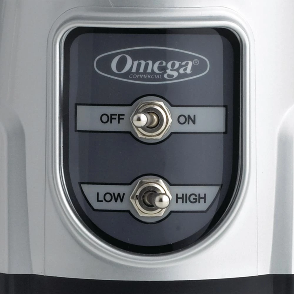 Omega 1 HP High/Low 48 Oz. 2-Speed Silver Blender 5 Omega 1 HP High/Low 48 Oz. 2-Speed Silver Blender - Image 3