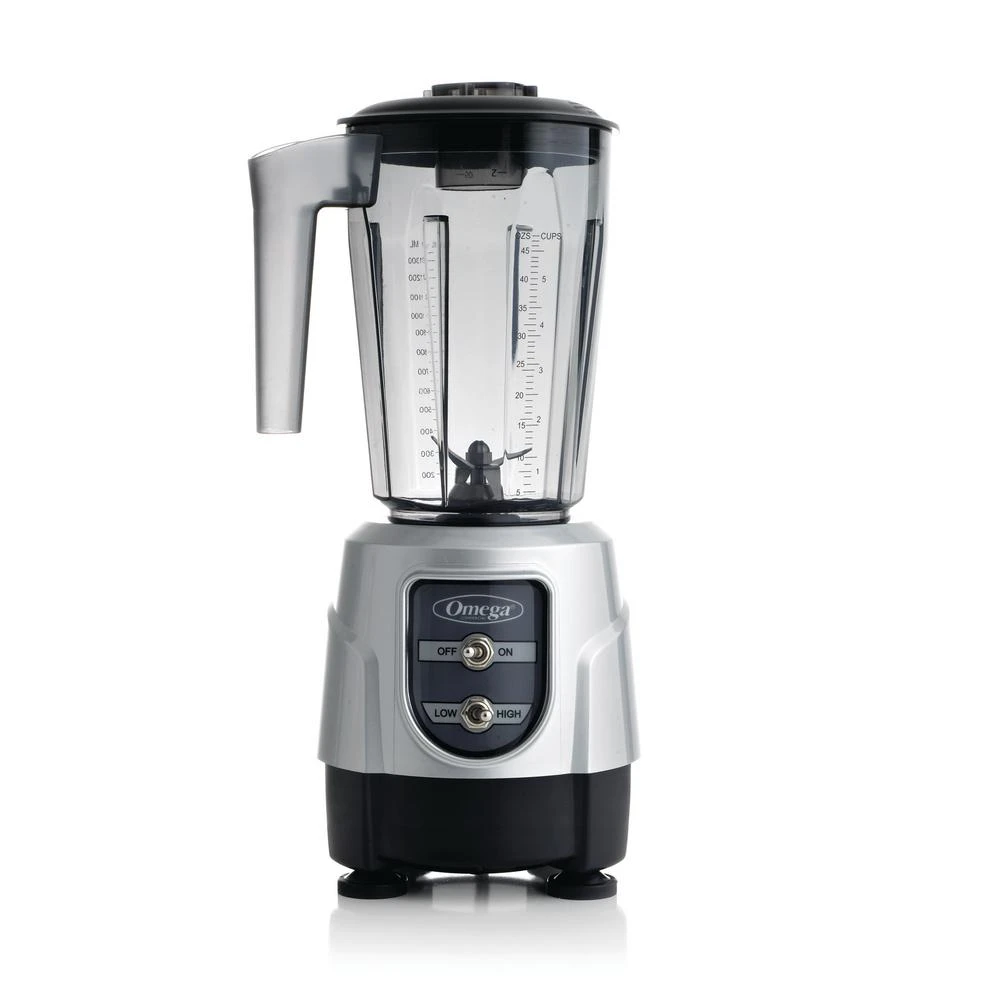 Omega 1 HP High/Low 48 Oz. 2-Speed Silver Blender 3 Omega 1 HP High/Low 48 Oz. 2-Speed Silver Blender