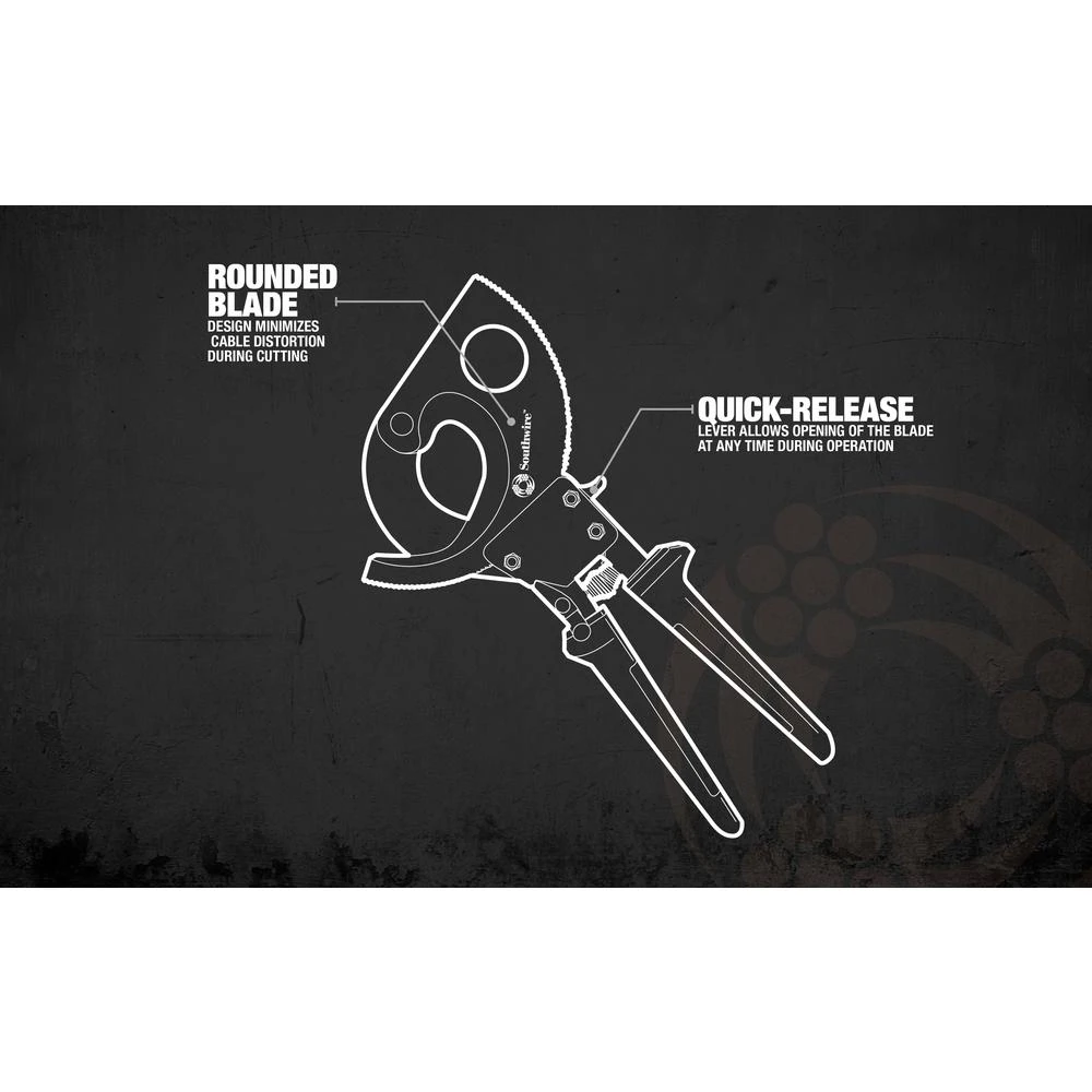 Southwire Heavy-Duty Compact Ratcheting Cable Cutters 7 Southwire Heavy-Duty Compact Ratcheting Cable Cutters - Image 5