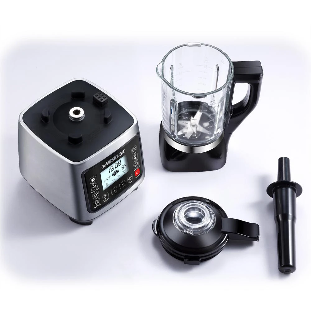 GoWISE USA High-Speed Premier Cooking 59 Oz. 8-Speed Stainless Steel Glass Pitcher Blender 5 GoWISE USA High-Speed Premier Cooking 59 Oz. 8-Speed Stainless Steel Glass Pitcher Blender - Image 3