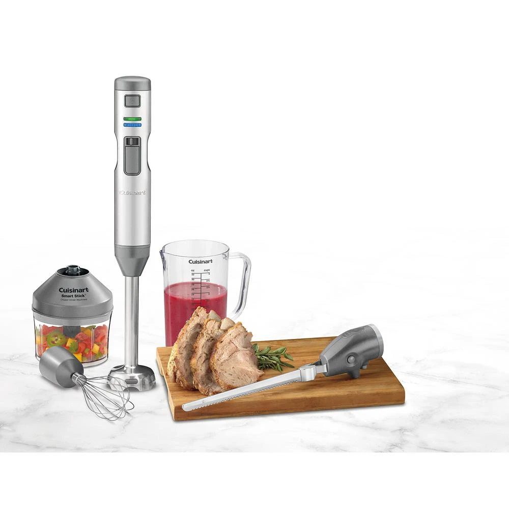 Cuisinart Smart Stick 5-Speed Stainless Steel Immersion Blender With Whisk, Chopper And Electric Knife Attachments 9 Cuisinart Smart Stick 5-Speed Stainless Steel Immersion Blender With Whisk, Chopper And Electric Knife Attachments - Image 7