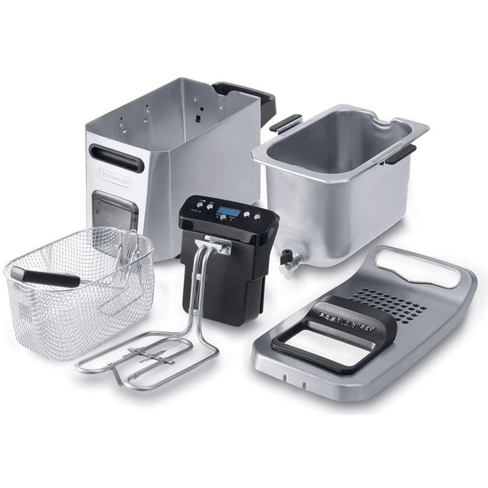 DeLonghi Dual Zone Digital 4L Stainless Steel Deep Fryer With Easy Clean Drain System – D24527DZ 6 DeLonghi Dual Zone Digital 4L Stainless Steel Deep Fryer With Easy Clean Drain System – D24527DZ - Image 4