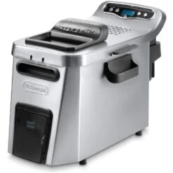DeLonghi Dual Zone Digital 4L Stainless Steel Deep Fryer With Easy Clean Drain System – D24527DZ