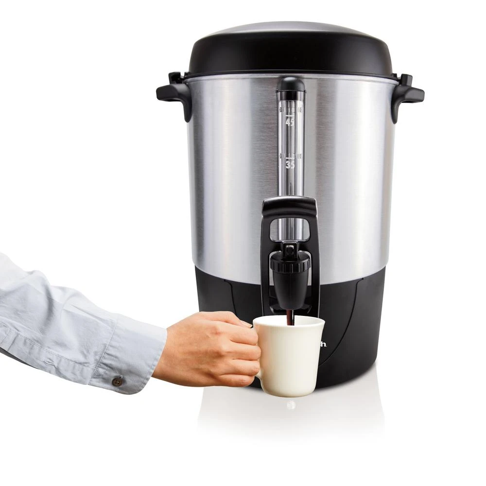 Hamilton Beach 45-Cup Fast Brew Stainless Steel With 1-Hand Dispensing Coffee Urn 6 Hamilton Beach 45-Cup Fast Brew Stainless Steel With 1-Hand Dispensing Coffee Urn - Image 4