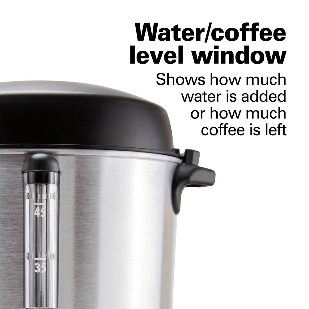 Hamilton Beach 45-Cup Fast Brew Stainless Steel With 1-Hand Dispensing Coffee Urn 10 Hamilton Beach 45-Cup Fast Brew Stainless Steel With 1-Hand Dispensing Coffee Urn - Image 8