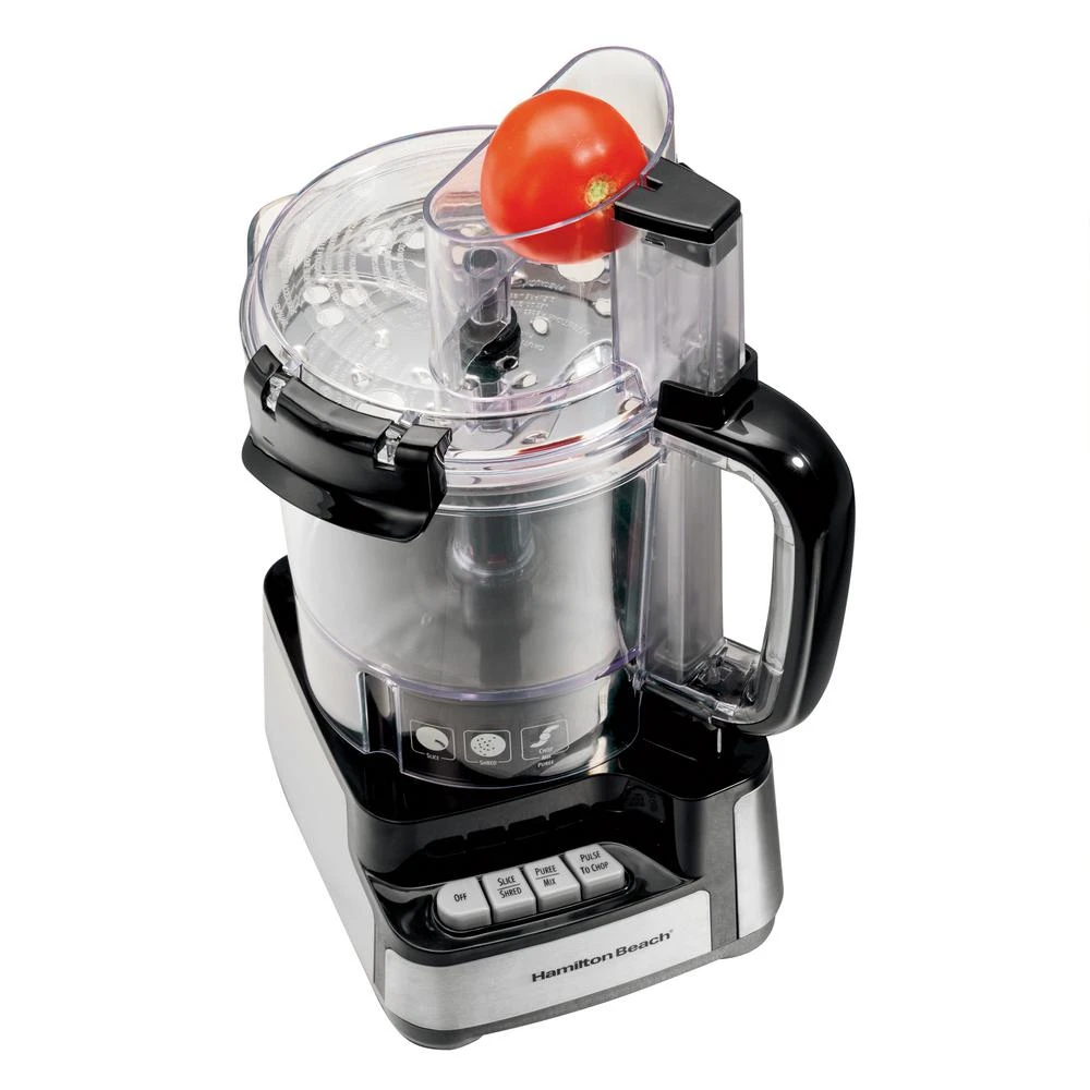 Hamilton Beach Stack And Snap 12-Cup 3-Speed Stainless Steel And Black Food Processor 6 Hamilton Beach Stack And Snap 12-Cup 3-Speed Stainless Steel And Black Food Processor - Image 4