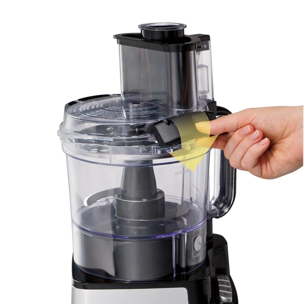 Hamilton Beach Stack And Snap 12-Cup 3-Speed Stainless Steel And Black Food Processor 8 Hamilton Beach Stack And Snap 12-Cup 3-Speed Stainless Steel And Black Food Processor - Image 6