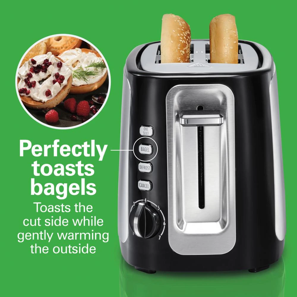 Hamilton Beach Sure Toast 800 W 2-Slice Stainless Steel Wide Slot Toaster 6 Hamilton Beach Sure Toast 800 W 2-Slice Stainless Steel Wide Slot Toaster - Image 4