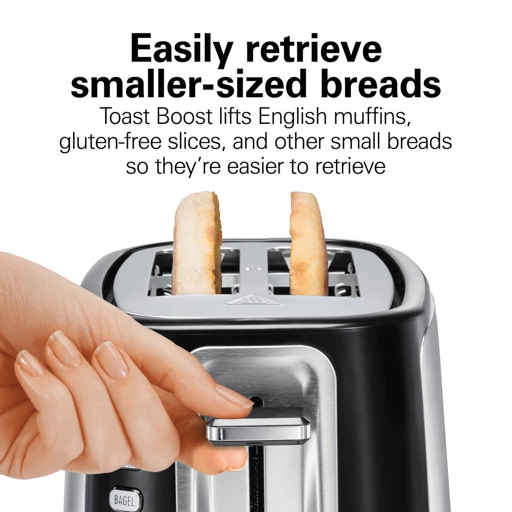 Hamilton Beach Sure Toast 800 W 2-Slice Stainless Steel Wide Slot Toaster 7 Hamilton Beach Sure Toast 800 W 2-Slice Stainless Steel Wide Slot Toaster - Image 5