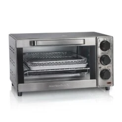 Hamilton Beach Sure Crisp 1120 W 4-Slice Stainless Steel Toaster Oven With Air Fry