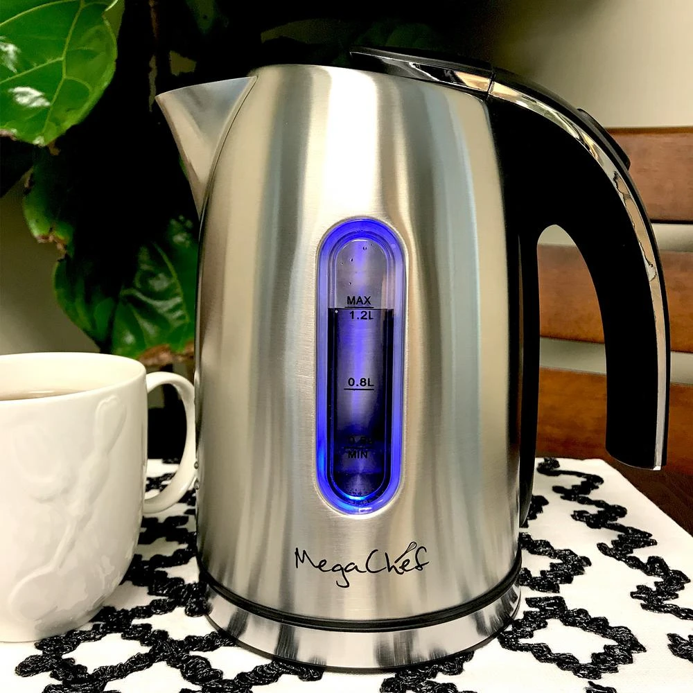 MegaChef 5-Cup Stainless Steel Electric Tea Kettle 5 MegaChef 5-Cup Stainless Steel Electric Tea Kettle - Image 3