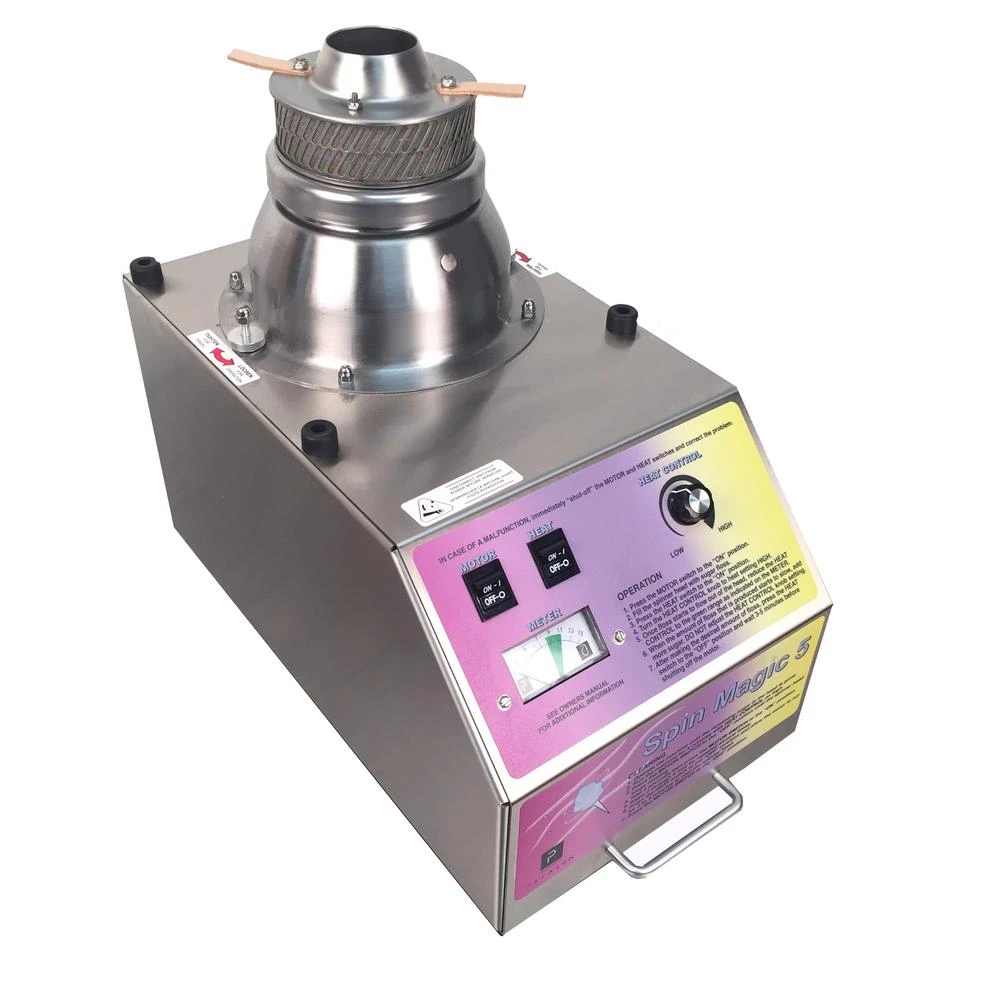 Paragon Spin Magic 5 Stainless Steel Countertop Cotton Candy Machine 6 Paragon Spin Magic 5 Stainless Steel Countertop Cotton Candy Machine - Image 4