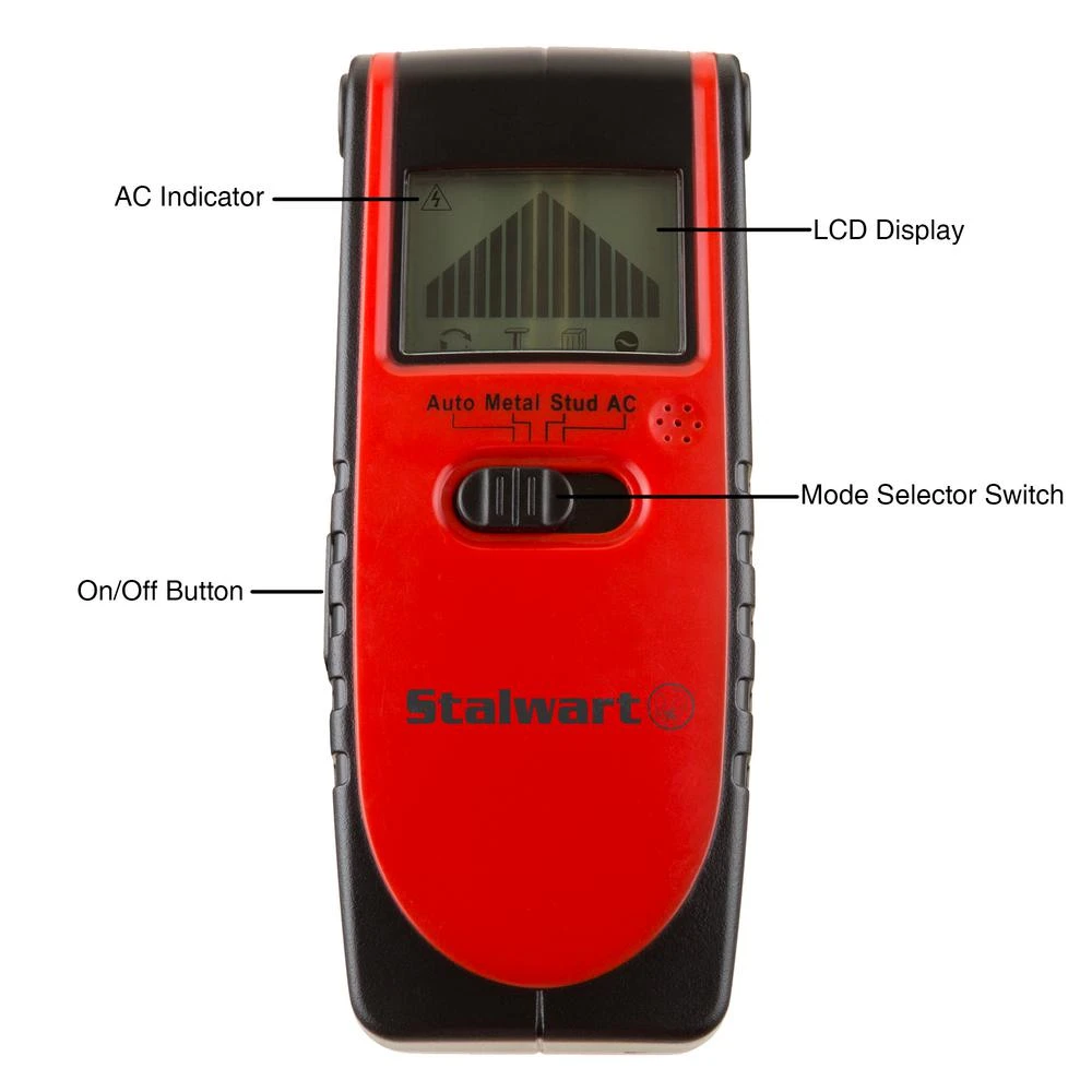 Stalwart 3-in-1 Metal, Live Wire And Stud Detector 5 Stalwart 3-in-1 Metal, Live Wire And Stud Detector - Image 3