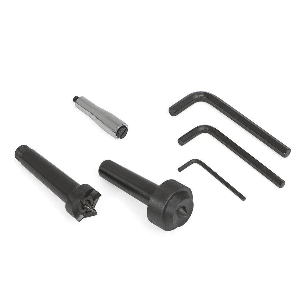 Stark 10 In. X 18 In. 5 Grate Variable-Speed Benchtop Wood Lathe In Gray With Low Noise 7 Stark 10 In. X 18 In. 5 Grate Variable-Speed Benchtop Wood Lathe In Gray With Low Noise - Image 5