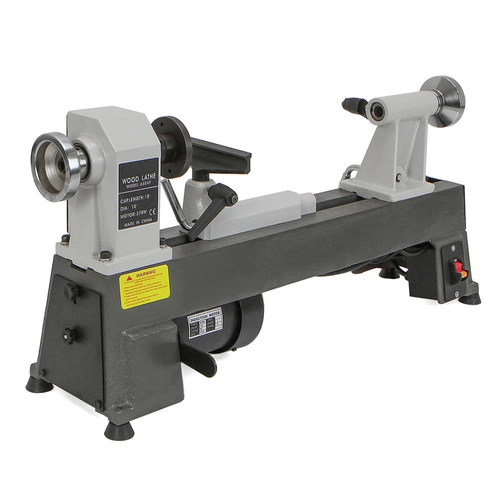 Stark 10 In. X 18 In. 5 Grate Variable-Speed Benchtop Wood Lathe In Gray With Low Noise 3 Stark 10 In. X 18 In. 5 Grate Variable-Speed Benchtop Wood Lathe In Gray With Low Noise