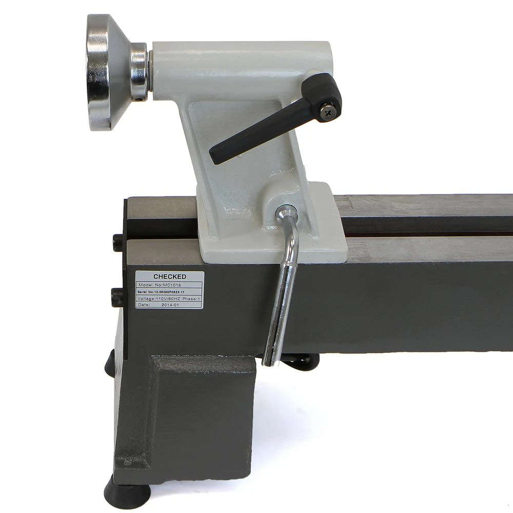 Stark 10 In. X 18 In. 5 Grate Variable-Speed Benchtop Wood Lathe In Gray With Low Noise 4 Stark 10 In. X 18 In. 5 Grate Variable-Speed Benchtop Wood Lathe In Gray With Low Noise - Image 2