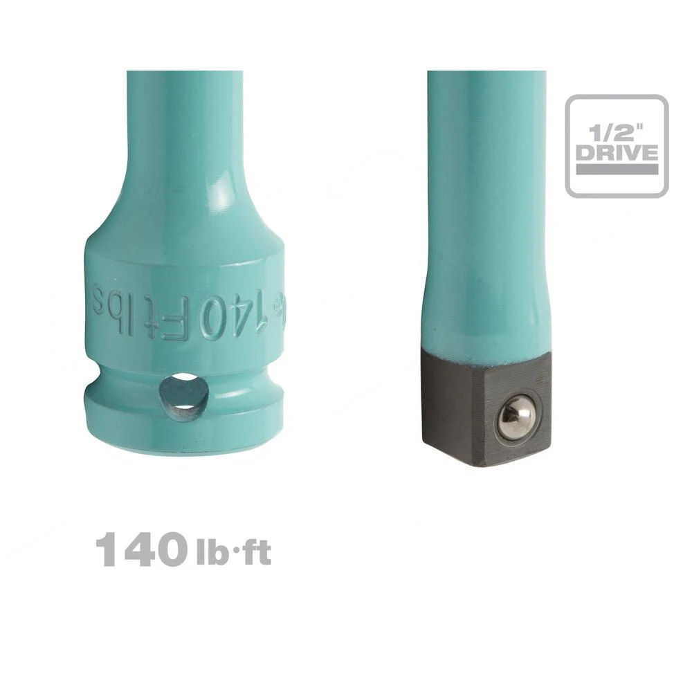 Steelman 1/2 In. Drive 140 Ft. Lb. Torque Extension, Aqua 5 Steelman 1/2 In. Drive 140 Ft. Lb. Torque Extension, Aqua - Image 3