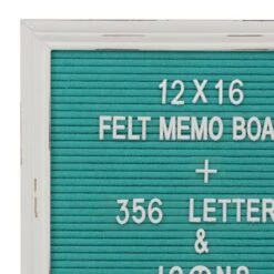 Stonebriar Collection Turquoise Felt Memo Board With White Wash Wooden 12 Stonebriar Collection Turquoise Felt Memo Board With White Wash Wooden -Tool Discount Store stonebriar collection memo boards sb 6192a 44 1000