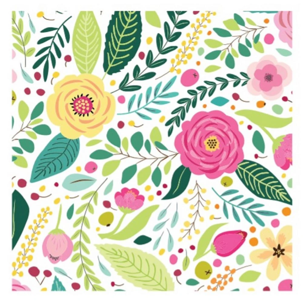 Sugar Plum Party Lunch Napkin Spring Blossoms (32-Piece) 3 Sugar Plum Party Lunch Napkin Spring Blossoms (32-Piece)