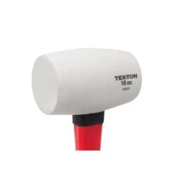 TEKTON 16 Oz. Fiberglass Handle White Rubber Mallet 16 TEKTON 16 Oz. Fiberglass Handle White Rubber Mallet -Tool Discount Store tekton mallets 30653 4f 1000