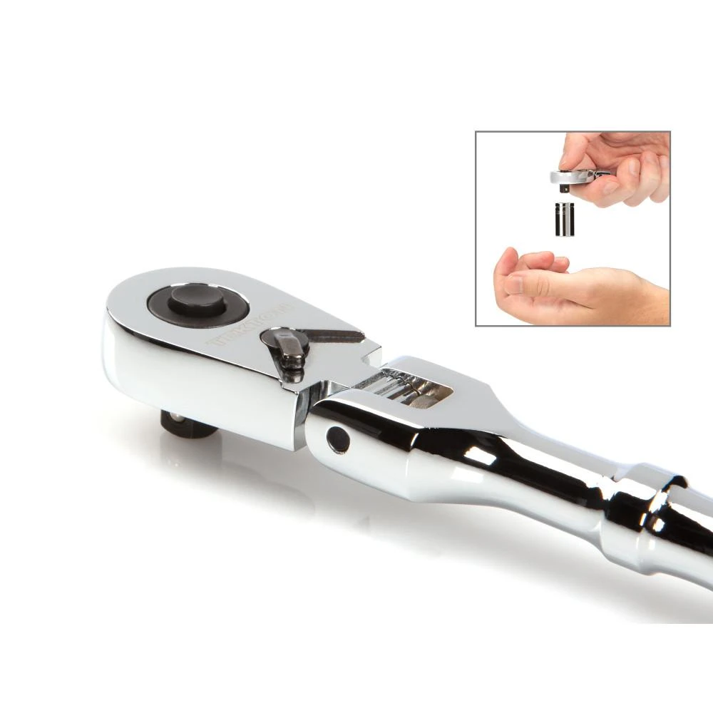 TEKTON 1/4 In. Drive X 6 In. Flex Quick-Release Ratchet 7 TEKTON 1/4 In. Drive X 6 In. Flex Quick-Release Ratchet - Image 5